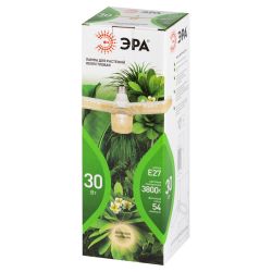 Фитолампа для растений светодиодная ЭРА GREEN LINE ФИТО-30W-PFR-E27-GR 3-х лепестковая полного спектра 30 Вт Е27