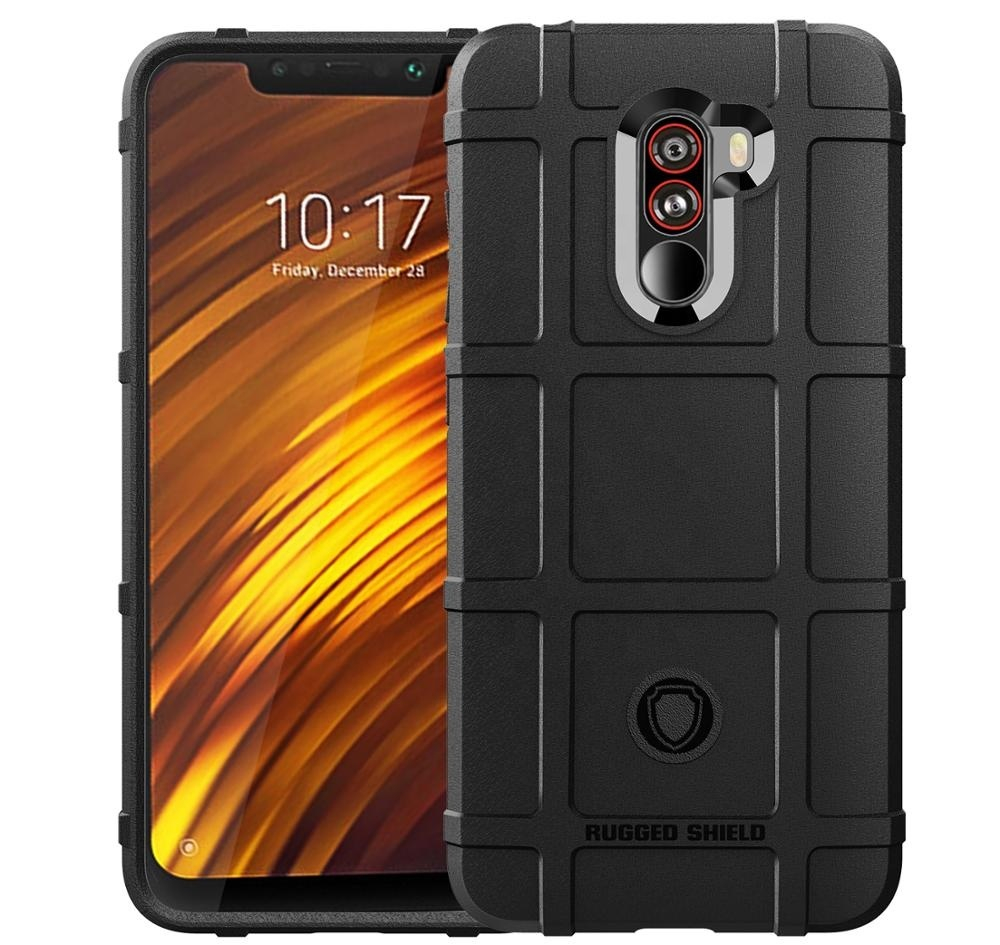 Чехол для Xiaomi Pocophone F1 цвет Black (черный), серия Armor от Caseport