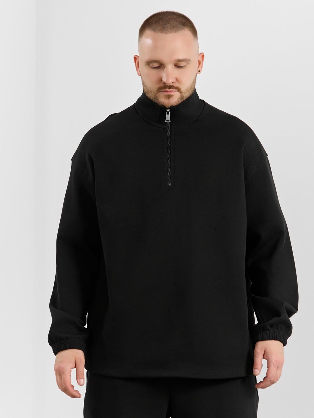 Толстовка мужская Интер-1 Виотекс ЧЁРНЫЙ