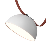 DK5561-WH+BK Cветильник для трека-ремня Belty, серия Flow, со светодиодом, D220*H117мм, 48V DC, 24W, RA90, 120°, 3000K, IP20, белый с черным, алюминий