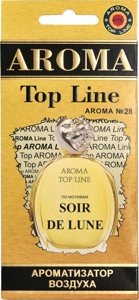 Ароматизатор для автомобиля AROMA TOP LINE №28 SOIR DE LUNE картон