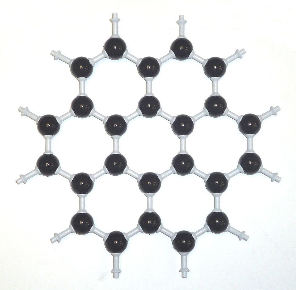 Модель Кристаллическая решетка графена, 24 атома