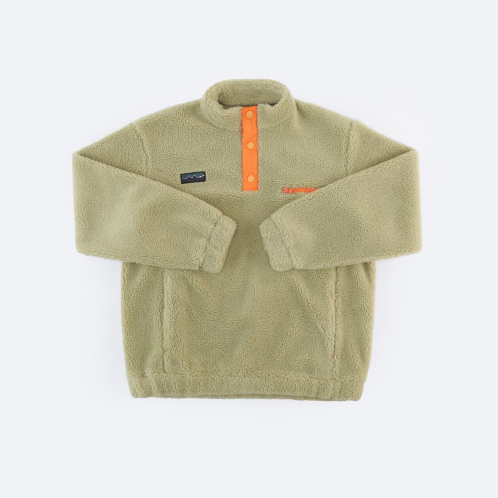 Флиска Magamaev Turbofleece button (dark olive/orange)