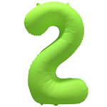 Шар фольгированный Цифра 2 101 см (Зеленый)