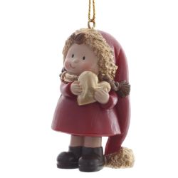 GAEM Фигурка декоративная подвесная "Девочка", L4 W3,5 H6,5 см, 3в.