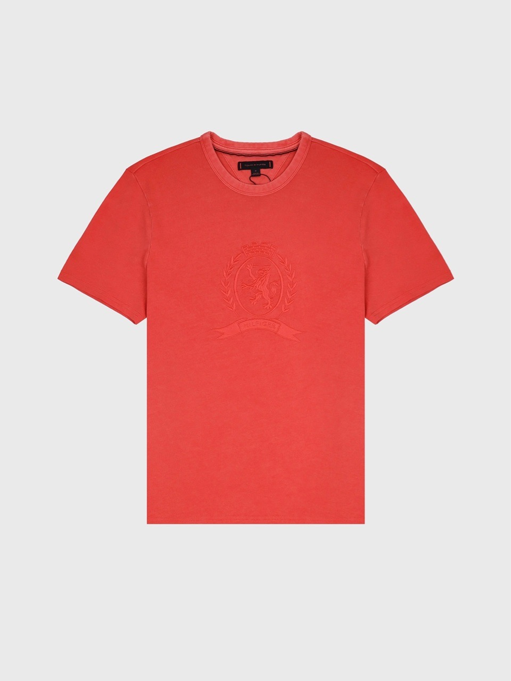 Футболка Tommy Hilfiger Laurel Leaf Logo Garment- Dyed Coral