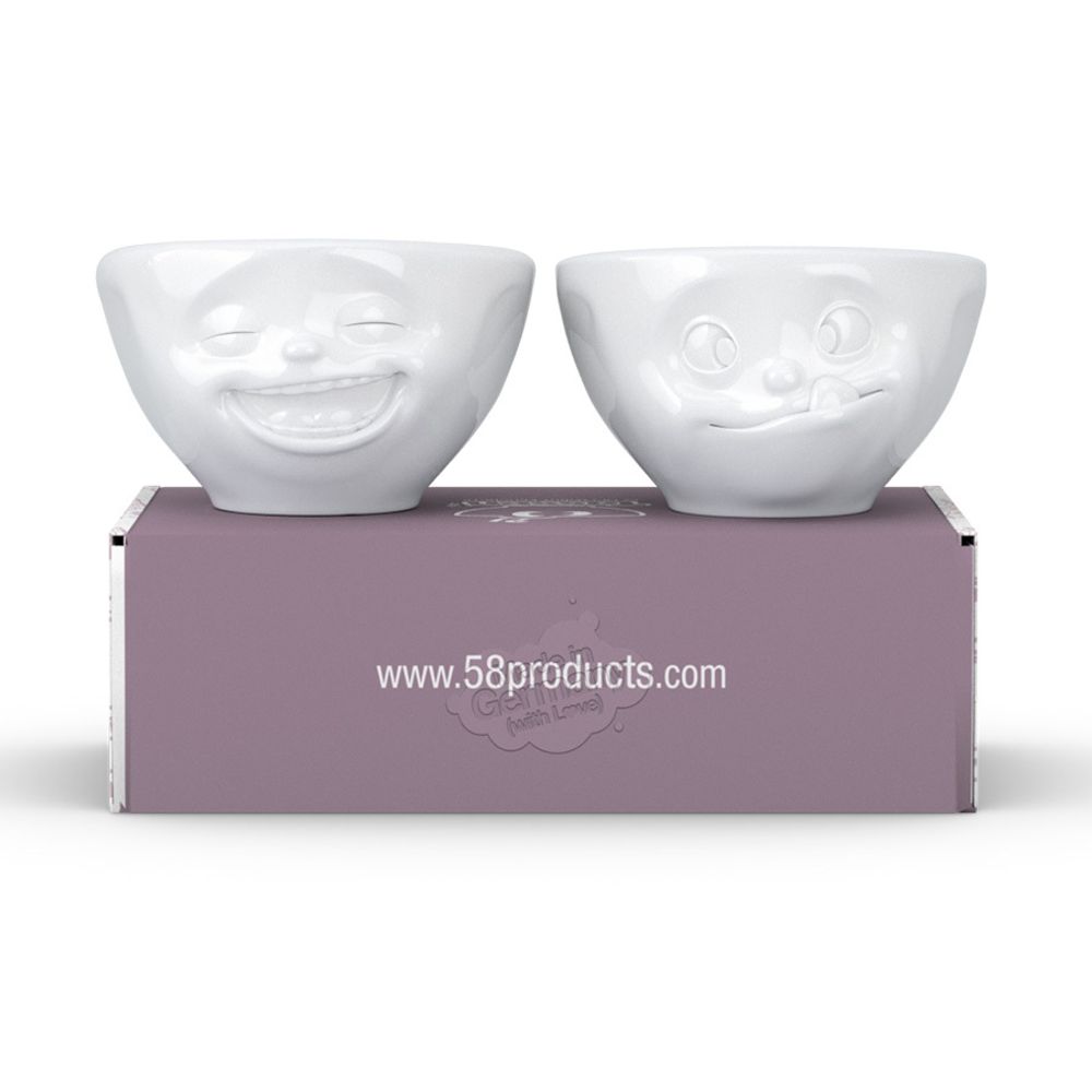 Набор чаш Laughing & Tasty, 100 мл, белый, 2 шт.