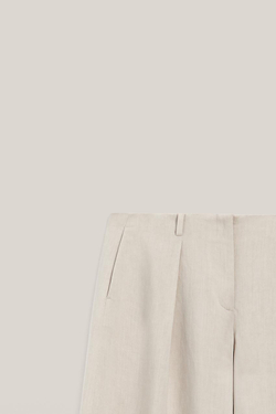 Massimo Dutti Брюки со вытачками - Limited Edition, песочный