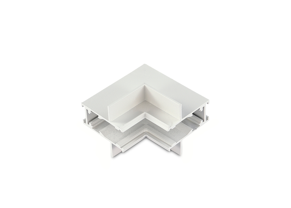 Внутренний угол-соединитель для встраиваемого шинопровода, L60*W60*H41 мм, белый