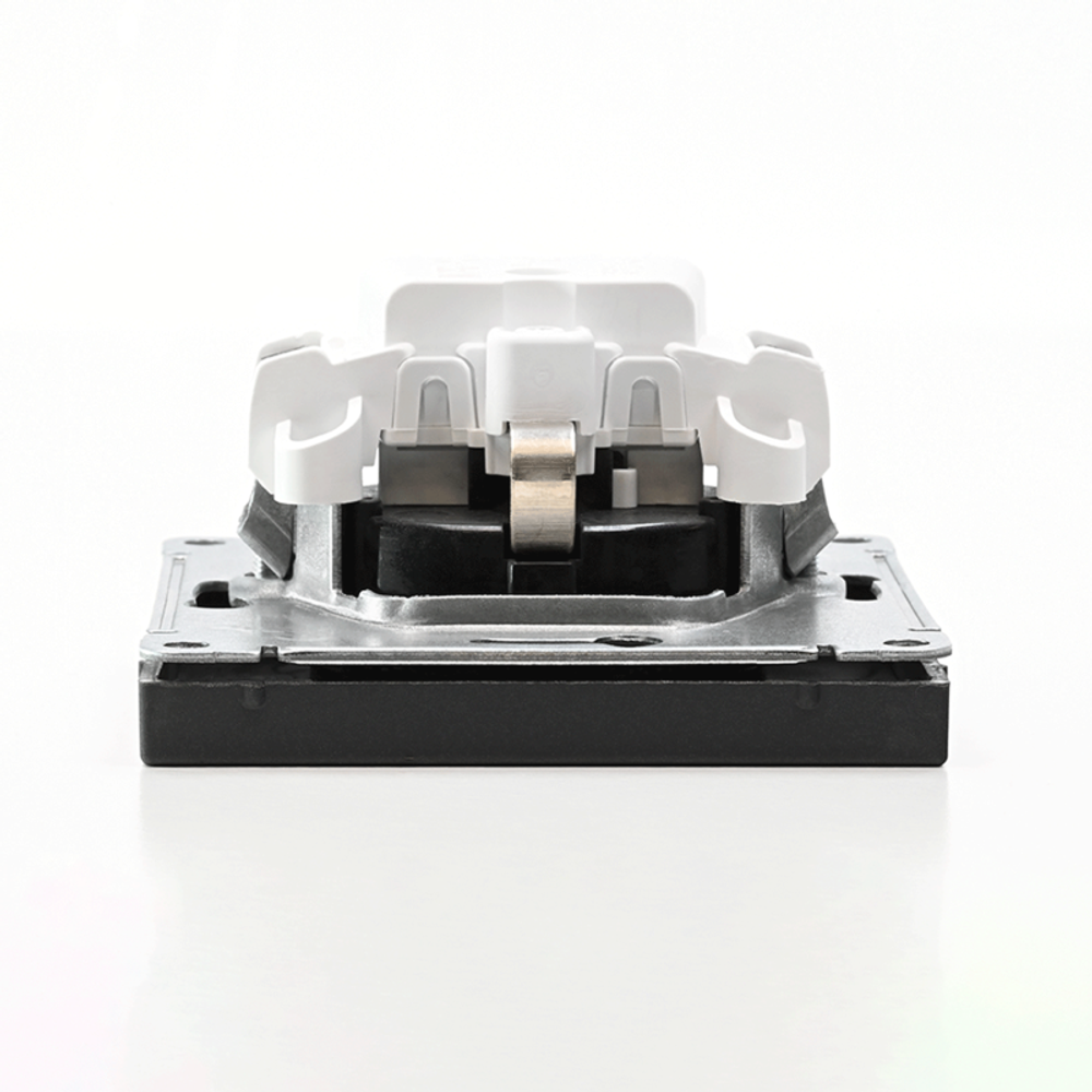 Розетка ArtGallery 16А с заземл. защ. шторки механизм базальт SE GAL001445