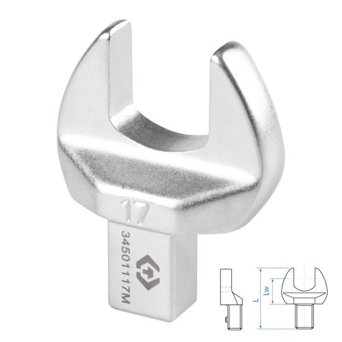 KING TONY (34501117M) Насадка рожковая серии "FIT", 17 мм, 9х12 мм