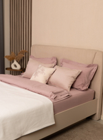 Наволочка из варёного хлопка, пыльная роза