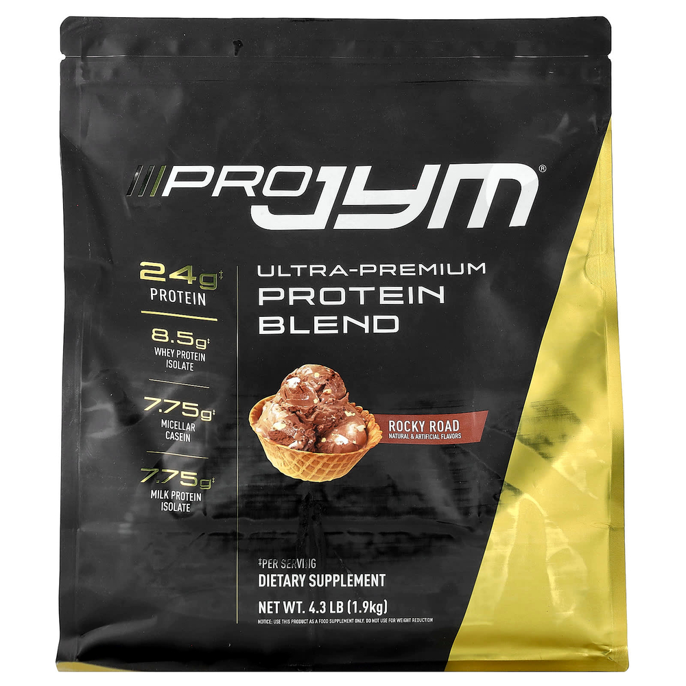 JYM Supplement Science, Pro JYM®, протеиновая смесь ультрапремиального качества, Rocky Road, 1,9 кг (4,3 фунта)