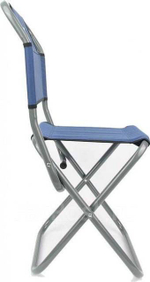 Стул туристический со спинкой Helios СР-450.22(с) (труба ф22) для рыбака, пикника, кемпинга, туризма складной с большой нагрузкой до 130 кг