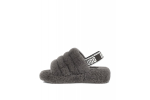 UGG Fluff Yeah Slide-Grey