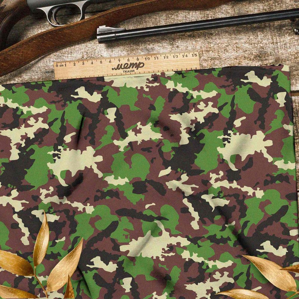 Ткань мембрана контрастный милитари