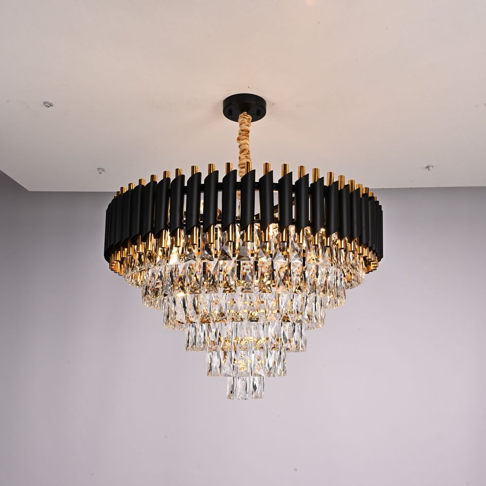 Подвесная Люстра Empire Black Chandelier Crystal D 70 By Imperiumloft