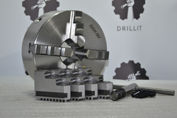 Токарный патрон К12-200 мм, четырехкулачковый, самоцентрирующийся