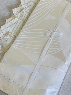 Скатерть 170х340 и 12 салфеток Gamba 9906 Begie сливочная