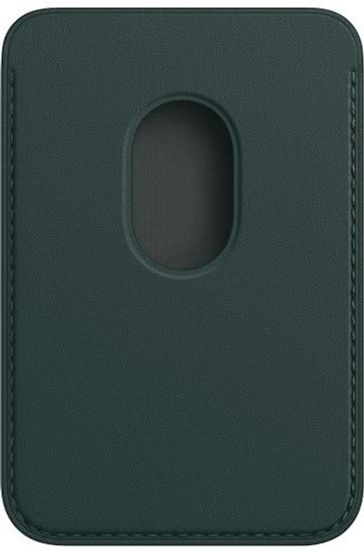 Чехол-бумажник Apple MagSafe для iPhone, кожа, «зелёный лес»