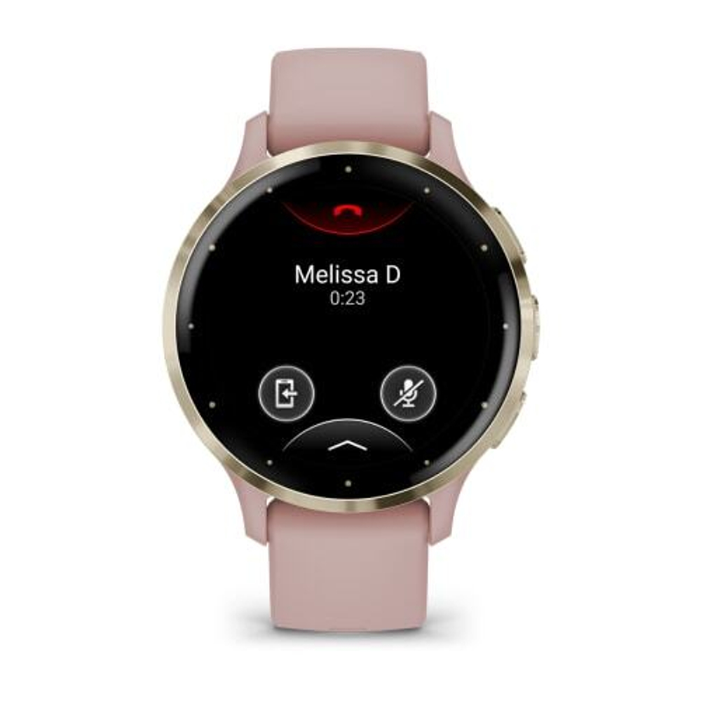 Часы Garmin Venu 3s розовые с золотистым безелем, 010-02785-03
