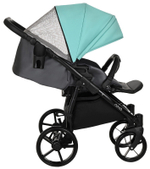 Детская коляска Tutis Novo Reflective 3 в 1 1142236 Кожа Antracite Metalic/Mint