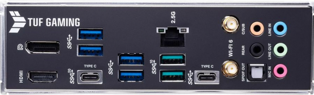 Материнская плата ASUS TUF GAMING Z690-PLUS WIFI D4, LGA1700, Z690, 4*DDR4, DP+HDMI, CrossFireX, SATA3 + RAID, Audio, Gb LAN, USB 3.2*8, USB 2.0*2, COM*1 header (w/o cable), ATX; 90MB18V0-M0EAY0