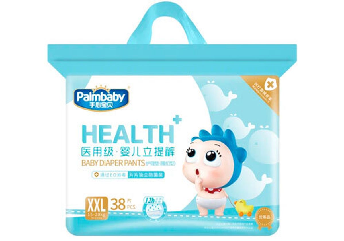 Детские подгузники "PalmBaby Health+" XXL, 40 шт