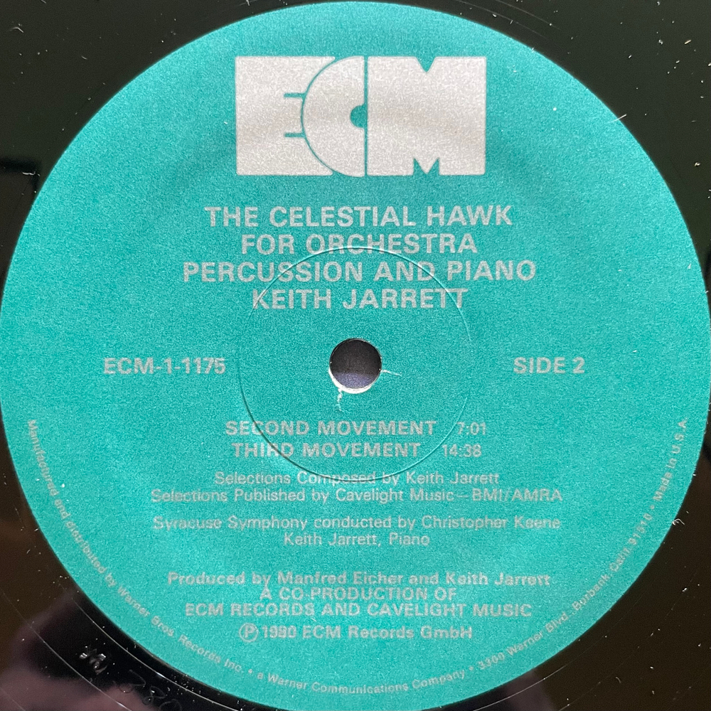 Keith Jarrett ‎– The Celestial Hawk For Orchestra, Percussion And Piano (США 1980г.) ECM
