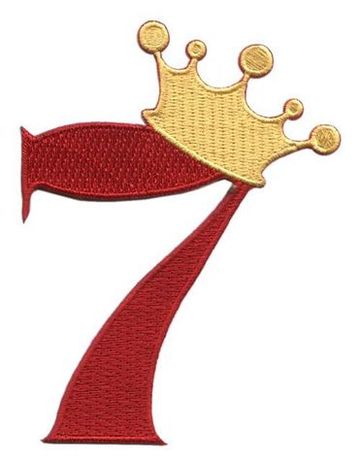 Нашивка Семёрка с короной