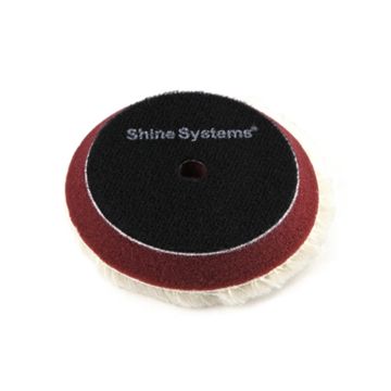 Shine Systems Stripy Wool Pad - полировальный круг из стриженого меха, 75 мм