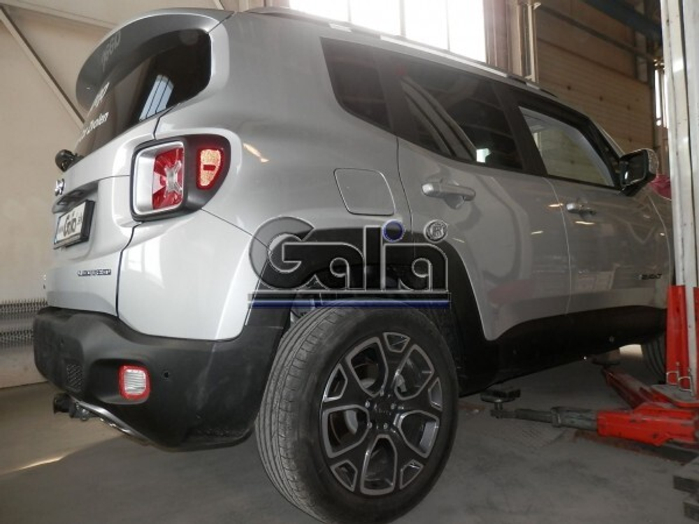 Фаркоп оцинкованный Galia J011A для Jeep Renegade 2014-, FIAT 500X 2014-(паспорт и сертификат в комплекте)(без электрики)