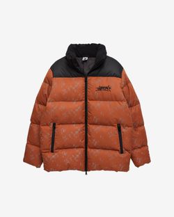 Пуховик Downjacket RF Print терракотовый