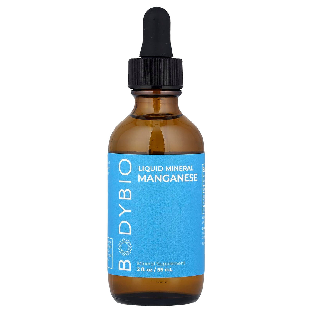 BodyBio, Жидкий минеральный марганец, 59 мл (2 жидк. Унции)
