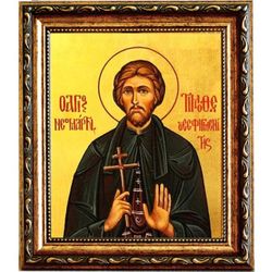 Тимофей Есфигменский, Адрианопольский, преподобномученик. Икона на холсте.