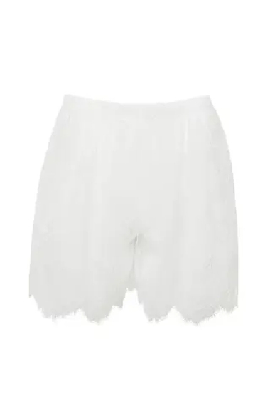 "Petals of Tenderness" Шорты прозрачные из кружева.