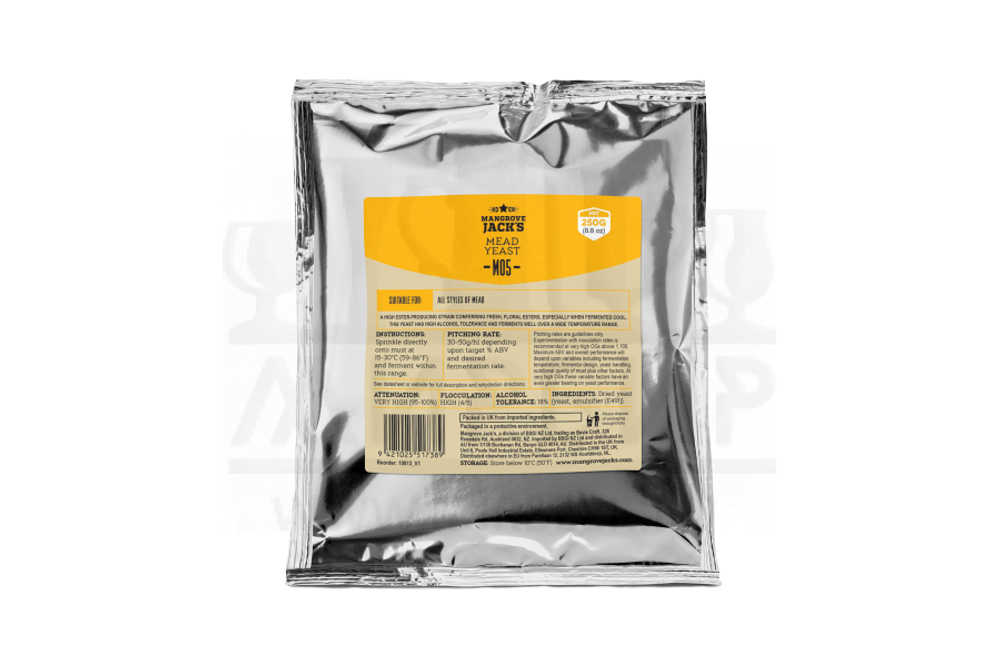 Пивные дрожжи Mangrove Jack's "Mead Yeast M05", 250 г