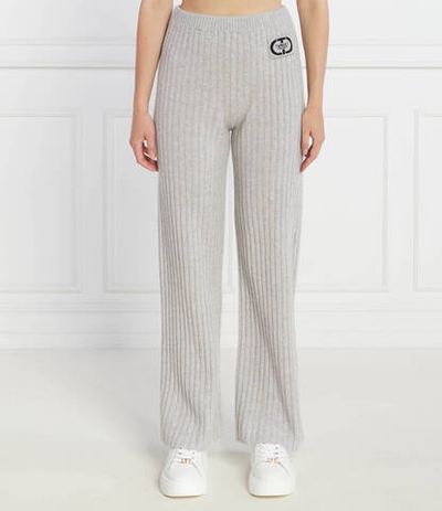 Хлопковые трикотажные штаны TWINSET - серый(232TP3204)