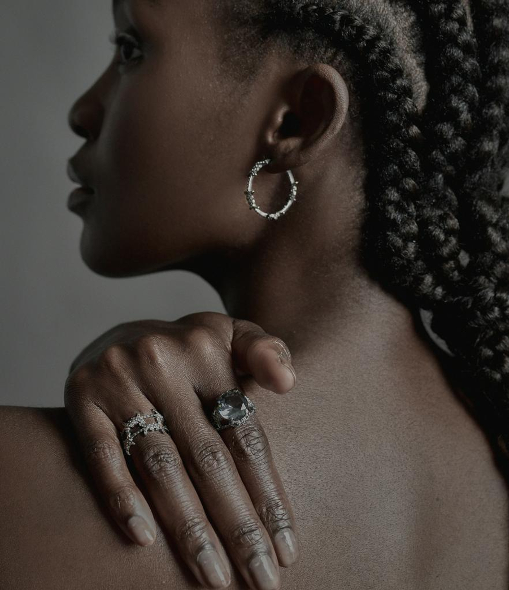 Кольцо двойное на фалангу