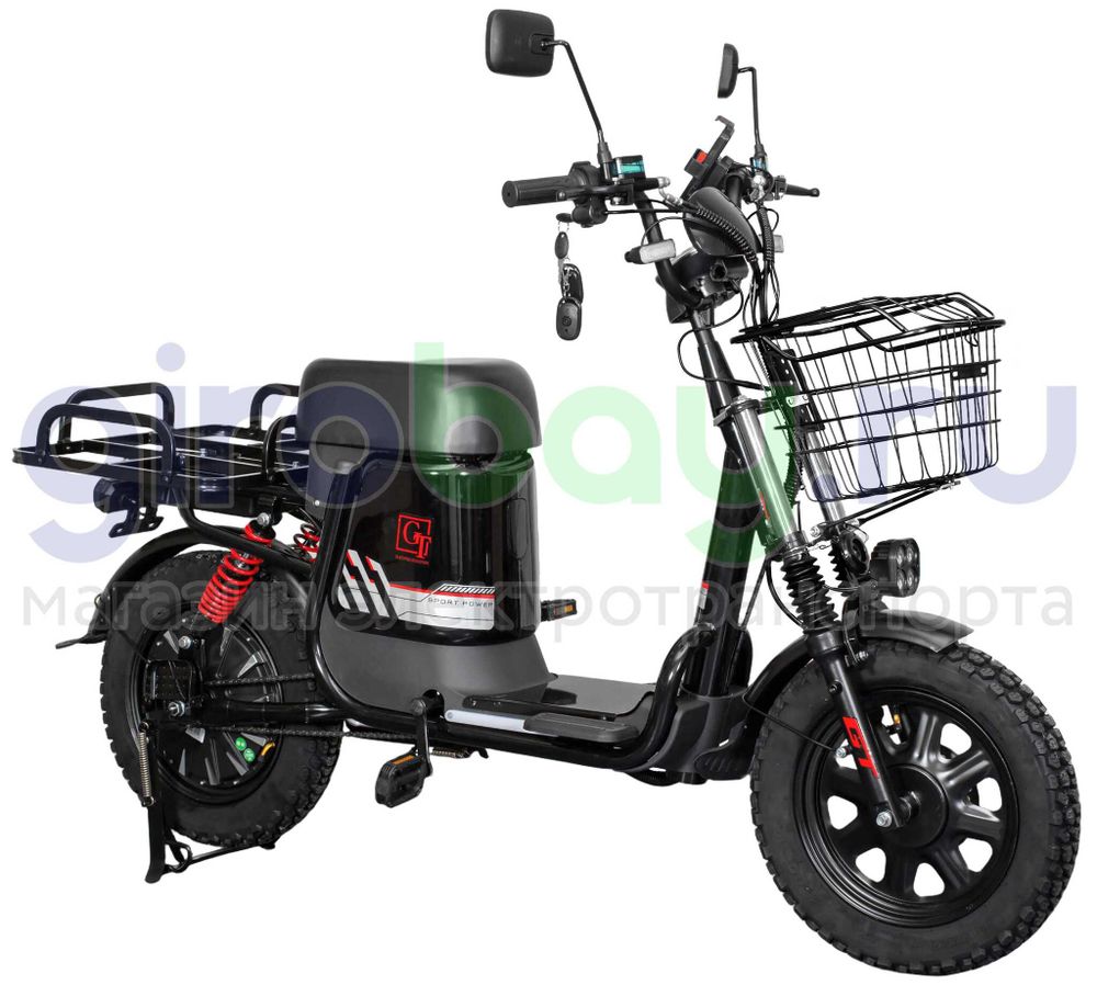 Электровелосипед GT U3 1000W (60V/30Ah) железофосфат - Черный фото №3