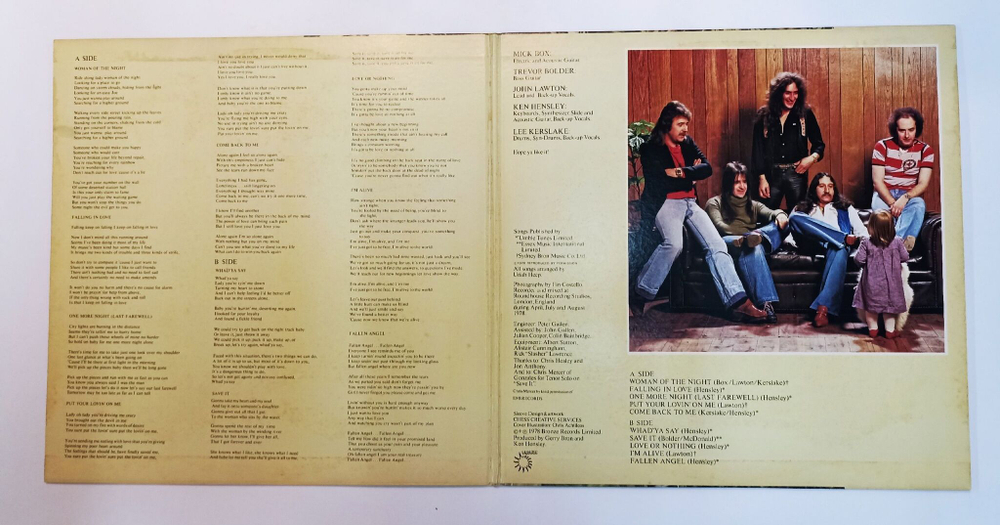 Винтажная виниловая пластинка LP Uriah Heep Fallen Angel (Japan 1978) No Obi