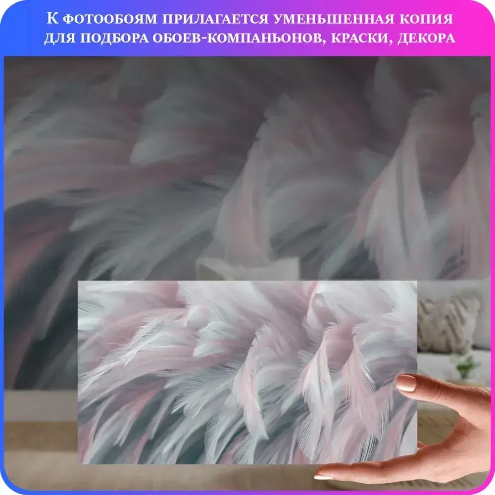 Фотообои Luxury Walls AM00605 "Перья" 500х270