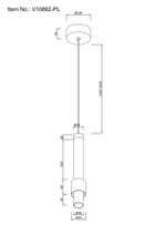 Светильник подвесной светодиодный Moderli V10882-PL Elli