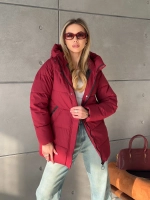 Куртка осенняя капюшоном удлиненная