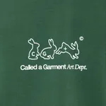 Футболка Called a Garment Rabbits зеленая