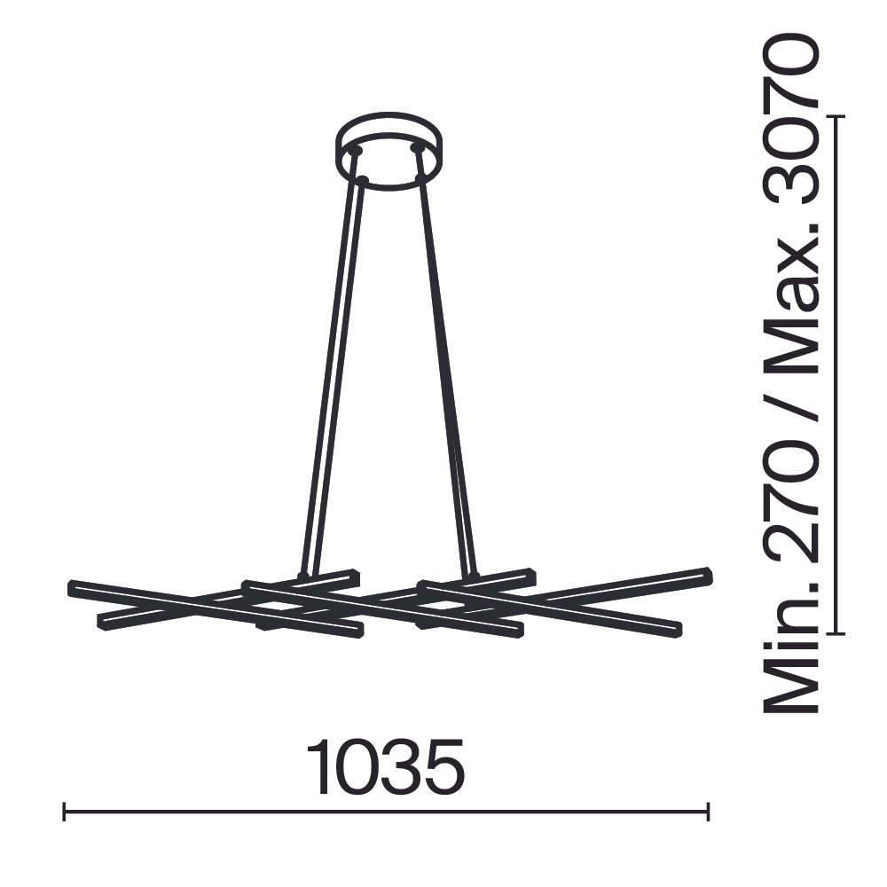 Подвесная светодиодная люстра Maytoni Halo MOD244PL-L50BK