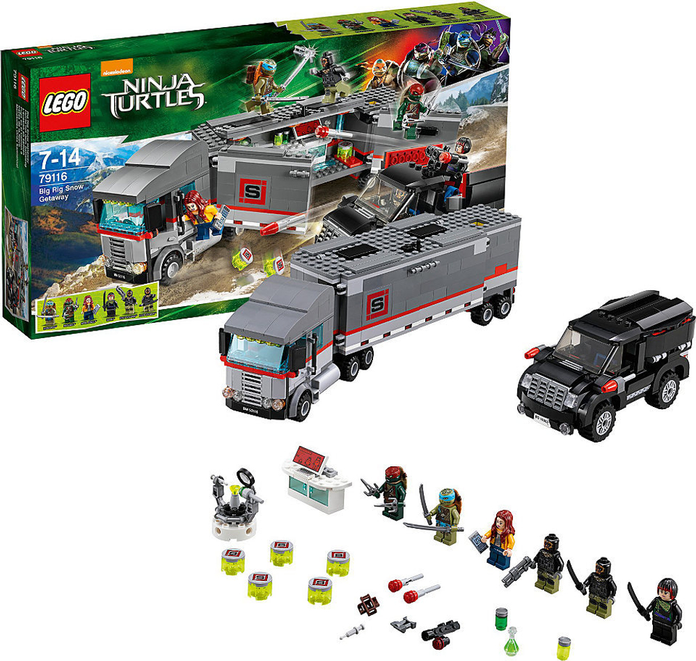 LEGO Ninja Turtles: Большая снежная машина для побега 79116 — Big Rig Snow Getaway — Лего Черепашки-ниндзя мутанты