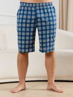 Шорты мужские Тор-2 Виотекс КЛЕТКА СИНЯЯ