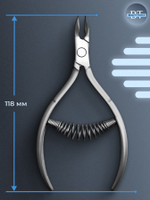 Маникюрные кусачки для кутикулы YoKo со спиральной пружиной и лезвием 10 мм