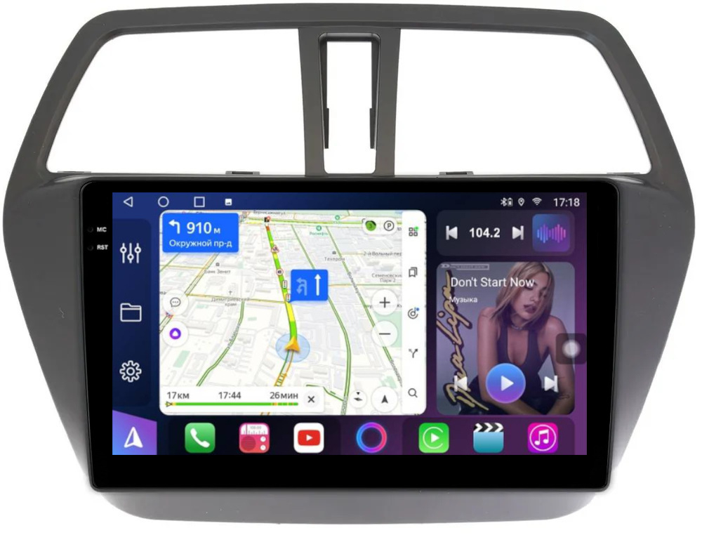 Магнитола Suzuki SX4 2 2013-2021 - FarCar BM337M монитор 9.5" QLED на Android 14, TS10, 4+32Гб, CarPlay, 4G SIM-слот